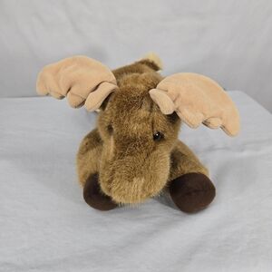 Vintage Dakin Moose Brown Plush 1993 Stuffed Animal Toy 14"